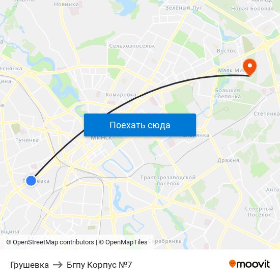 Грушевка to Бгпу Корпус №7 map