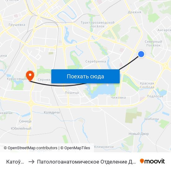 Катоўскага to Патологоанатомическое Отделение Детской Патологии map