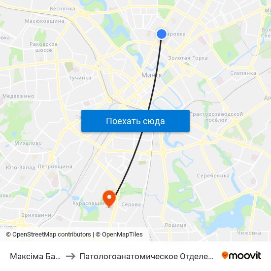 Максіма Багдановіча to Патологоанатомическое Отделение Детской Патологии map