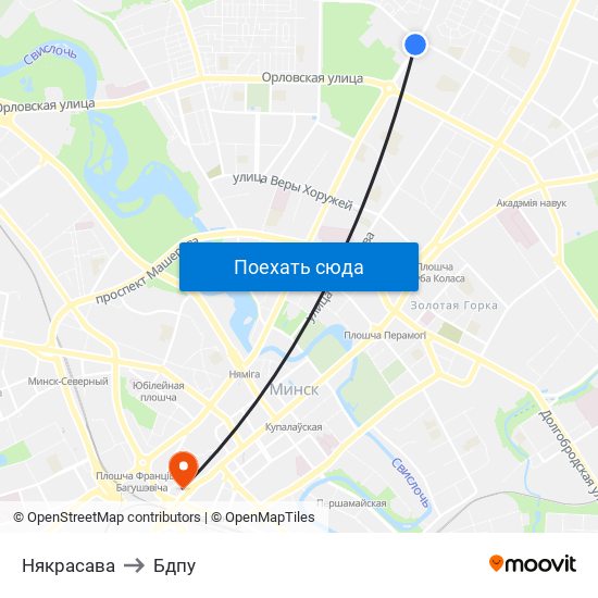 Някрасава to Бдпу map