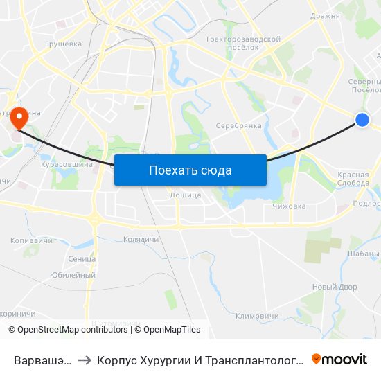 Варвашэні to Корпус Хурургии И Трансплантологии map