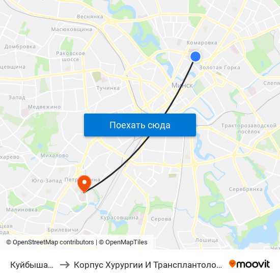 Куйбышава to Корпус Хурургии И Трансплантологии map