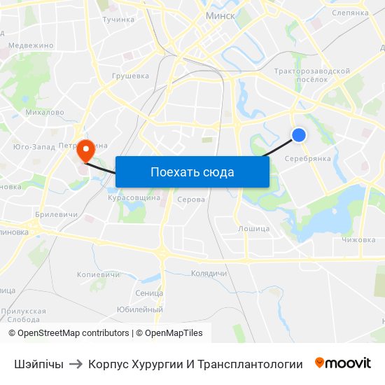 Шэйпічы to Корпус Хурургии И Трансплантологии map