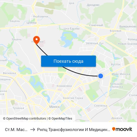 Ст.М. Маскоўская to Рнпц Трансфузиологии И Медицинских Биотехнологий map