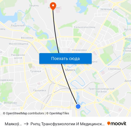 Маякоўскага to Рнпц Трансфузиологии И Медицинских Биотехнологий map