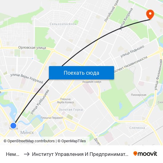 Немига to Институт Управления И Предпринимательства map