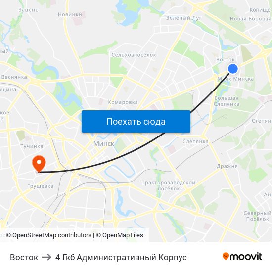 Восток to 4 Гкб Административный Корпус map