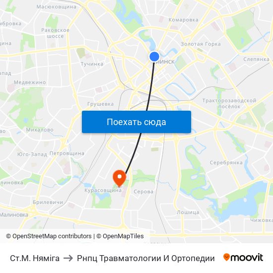 Ст.М. Няміга to Рнпц Травматологии И Ортопедии map