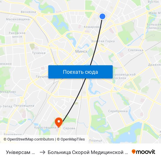 Універсам Рыга to Больница Скорой Медицинской Помощи map