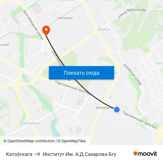 Катоўскага to Институт Им. А.Д.Сахарова Бгу map