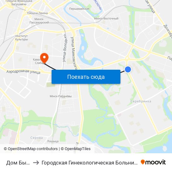 Дом Быту to Городская Гинекологическая Больница map