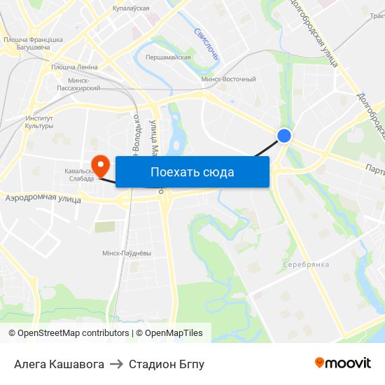 Алега Кашавога to Стадион Бгпу map