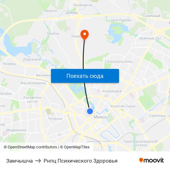 Замчышча to Рнпц Психического Здоровья map