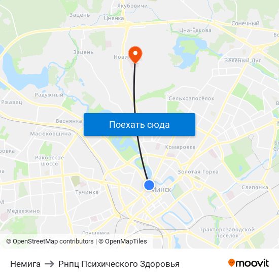 Немига to Рнпц Психического Здоровья map