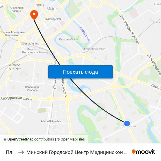 Пляханава to Минский Городской Центр Медицинской Реабилитации Детей С Психоневрологическими Заболеваниями map