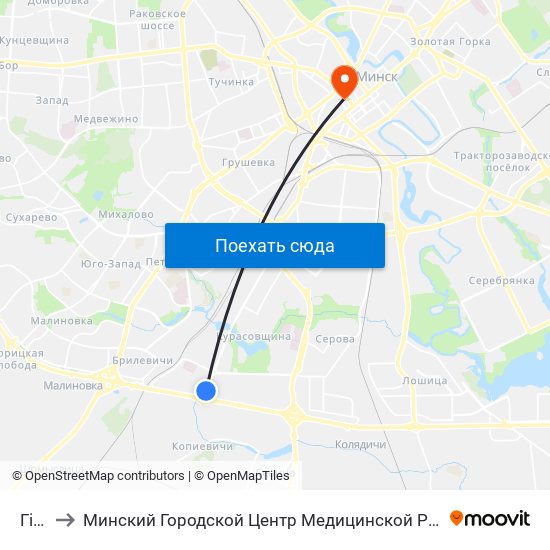 Гімназія to Минский Городской Центр Медицинской Реабилитации Детей С Психоневрологическими Заболеваниями map