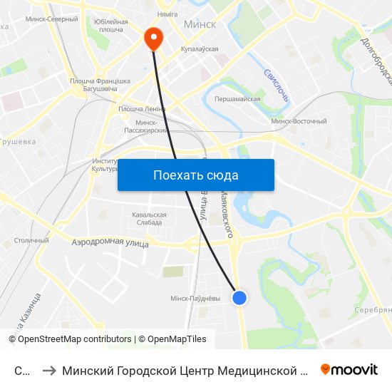 Сонечная to Минский Городской Центр Медицинской Реабилитации Детей С Психоневрологическими Заболеваниями map