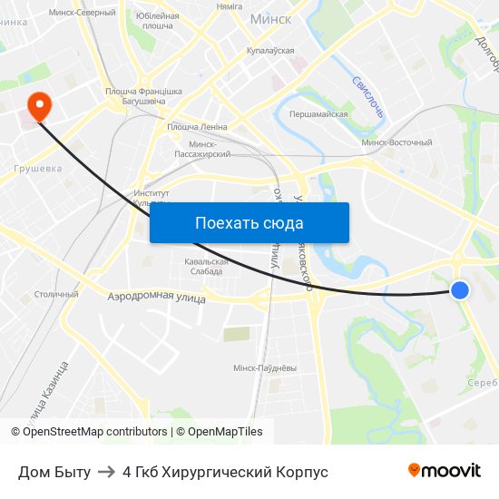 Дом Быту to 4 Гкб Хирургический Корпус map