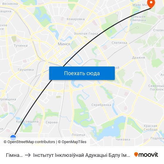 Гімназія to Інстытут Інклюзіўнай Адукацыі Бдпу Імя М. Танка map
