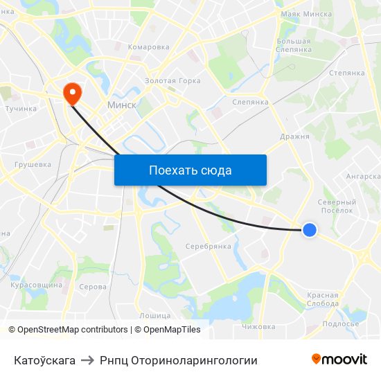 Катоўскага to Рнпц Оториноларингологии map