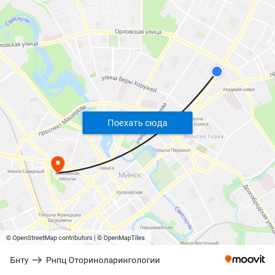 Бнту to Рнпц Оториноларингологии map