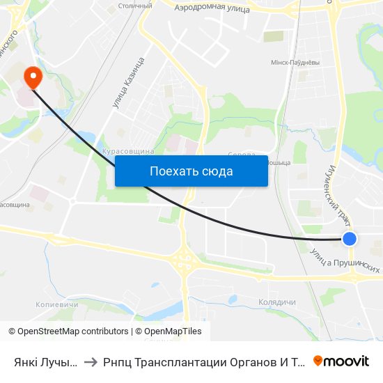 Янкі Лучыны to Рнпц Трансплантации Органов И Тканей map