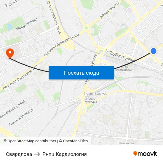Свярдлова to Рнпц Кардиология map