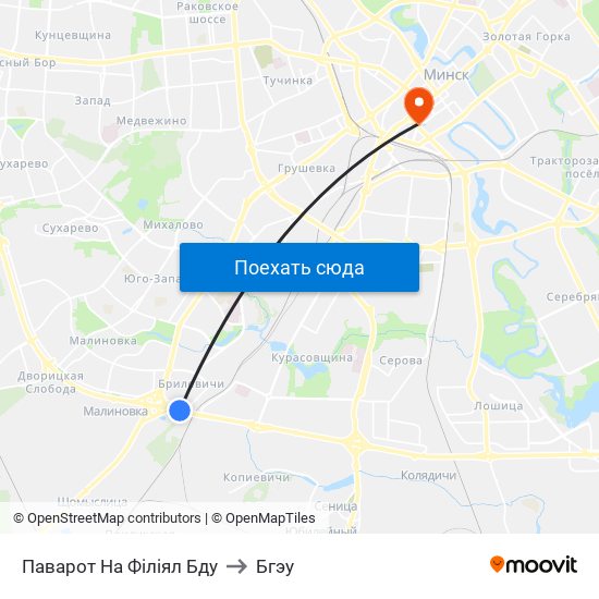 Паварот На Філіял Бду to Бгэу map