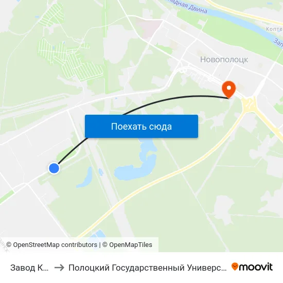 Завод Кпд to Полоцкий Государственный Университет map