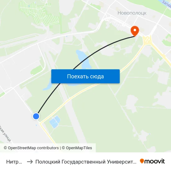 Нитрон to Полоцкий Государственный Университет map