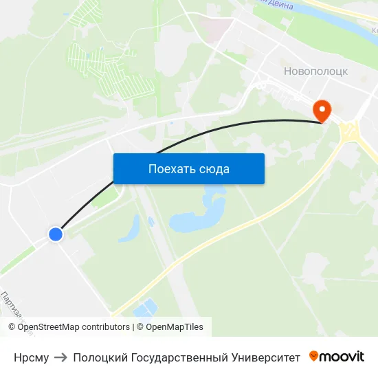 Нрсму to Полоцкий Государственный Университет map