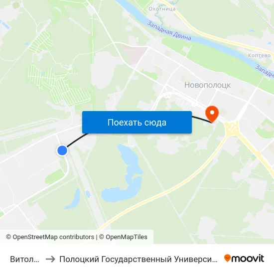 Витолит to Полоцкий Государственный Университет map