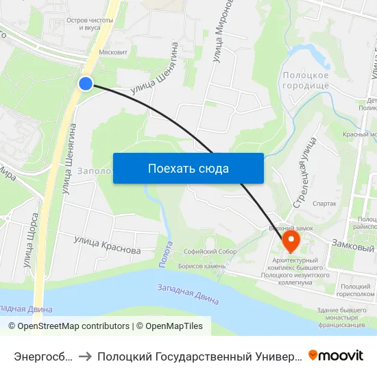 Энергосбыт to Полоцкий Государственный Университет map