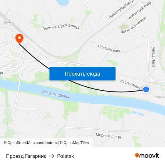 Проезд Гагарина to Polatsk map