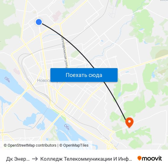 Дк Энергия to Колледж Телекоммуникации И Информатики map