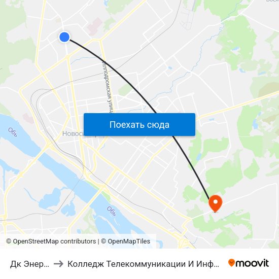 Дк Энергия to Колледж Телекоммуникации И Информатики map