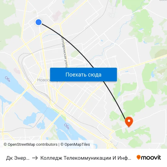 Дк Энергия to Колледж Телекоммуникации И Информатики map
