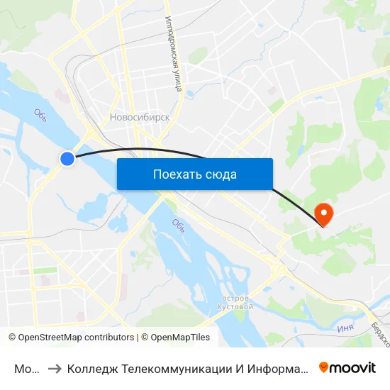 Мост to Колледж Телекоммуникации И Информатики map