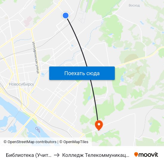 Библиотека (Учительская Ул.) to Колледж Телекоммуникации И Информатики map
