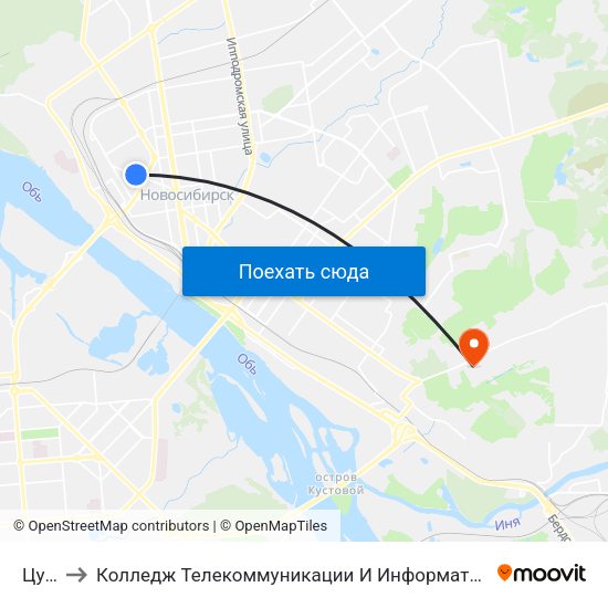 Цум to Колледж Телекоммуникации И Информатики map