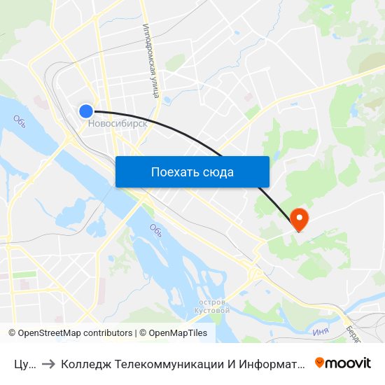Цум to Колледж Телекоммуникации И Информатики map