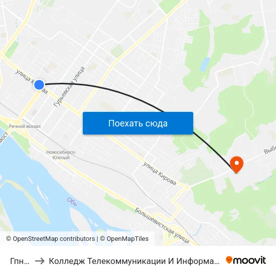 Гпнтб to Колледж Телекоммуникации И Информатики map