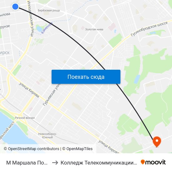 М Маршала Покрышкина to Колледж Телекоммуникации И Информатики map