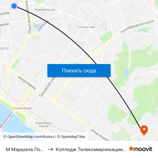 М Маршала Покрышкина to Колледж Телекоммуникации И Информатики map