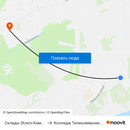 Склады (Ключ-Камышенское Плато) to Колледж Телекоммуникации И Информатики map