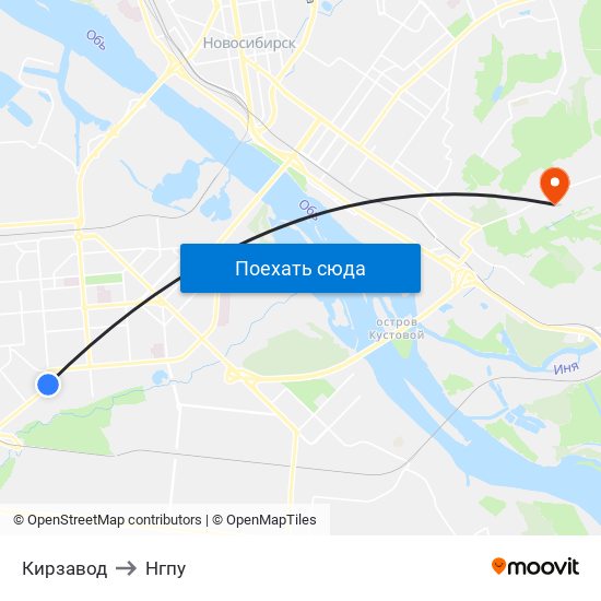 Кирзавод to Нгпу map