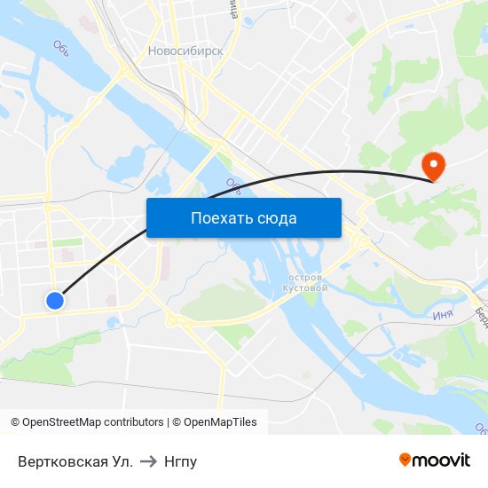 Вертковская Ул. to Нгпу map