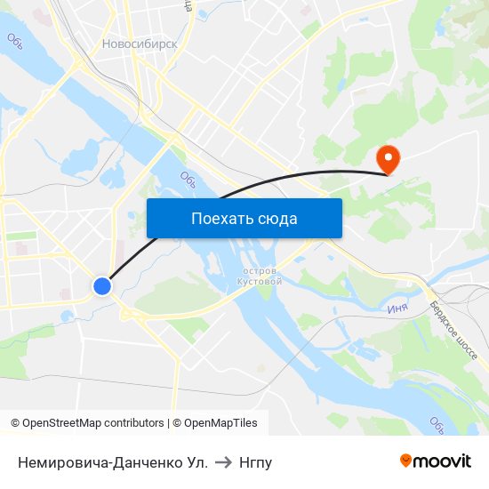 Немировича-Данченко Ул. to Нгпу map