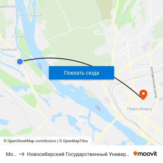 Мостик to Новосибирский Государственный Университет Экономики И Управления map