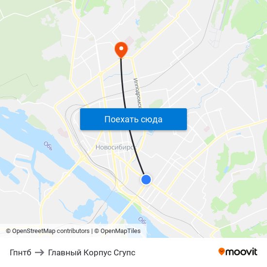 Гпнтб to Главный Корпус Сгупс map